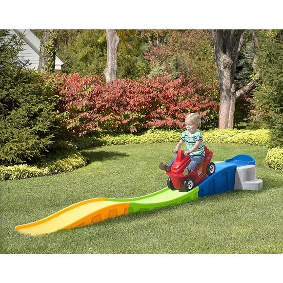 Up & Down Roller Coaster Kids Ride On Toy, Push Car, Indoor/Outdoor Playset - Picture 3 of 8